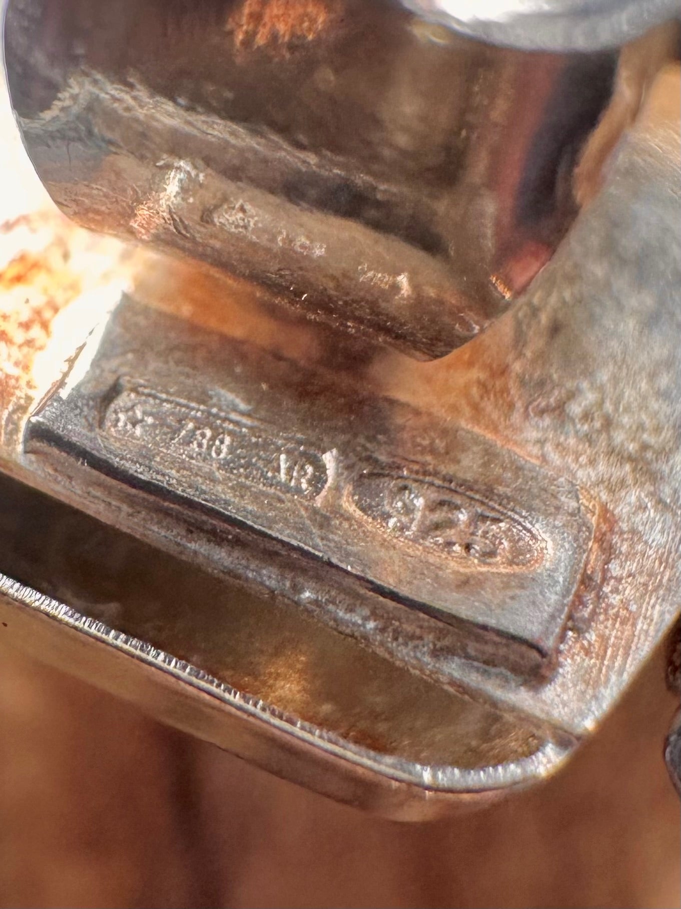 Modernist Rectangle Drop Clip On 925 Sterling Silver Earrings