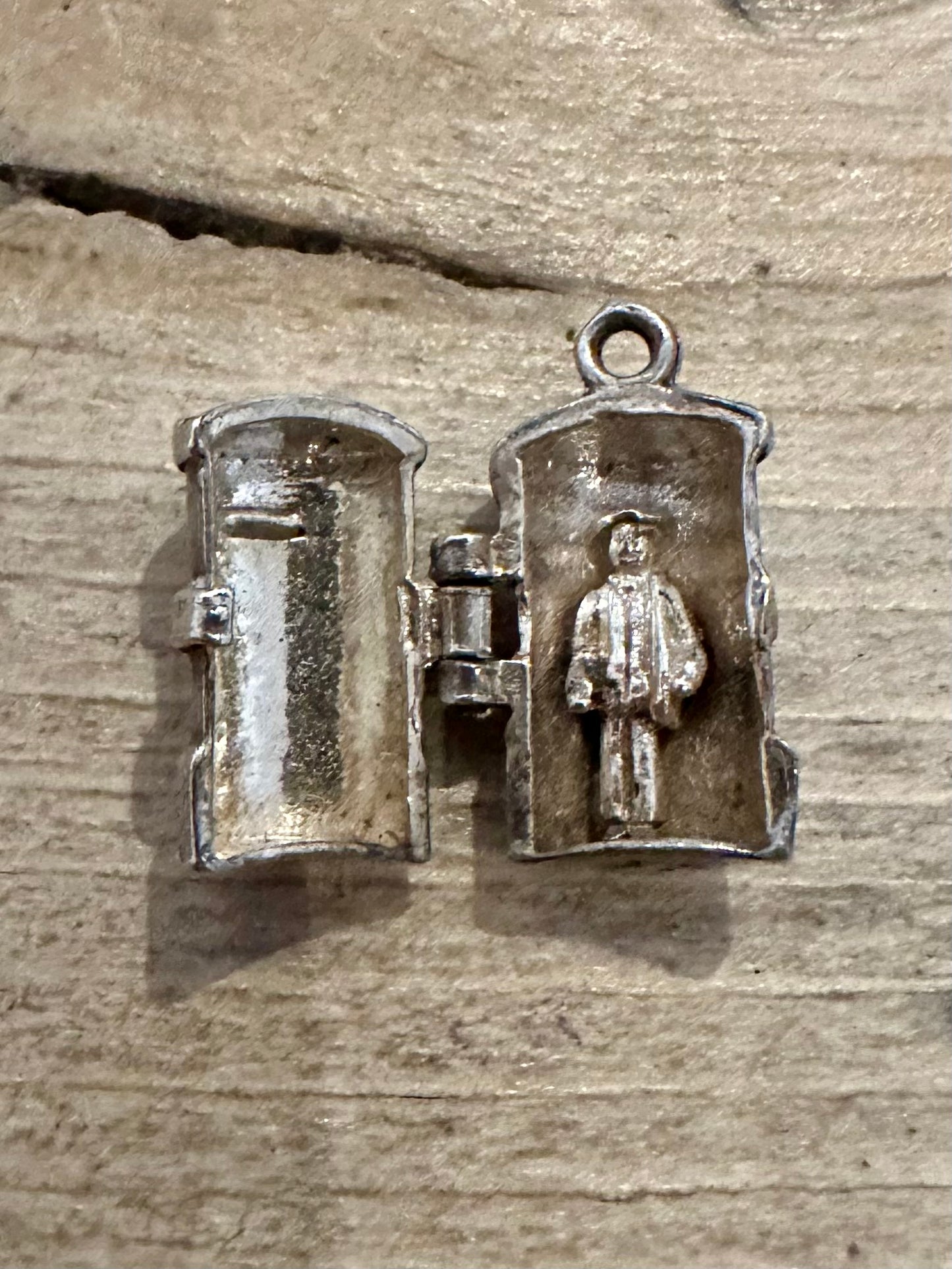 Vintage Royal Mail Post Box 925 Silver Charm Pendant