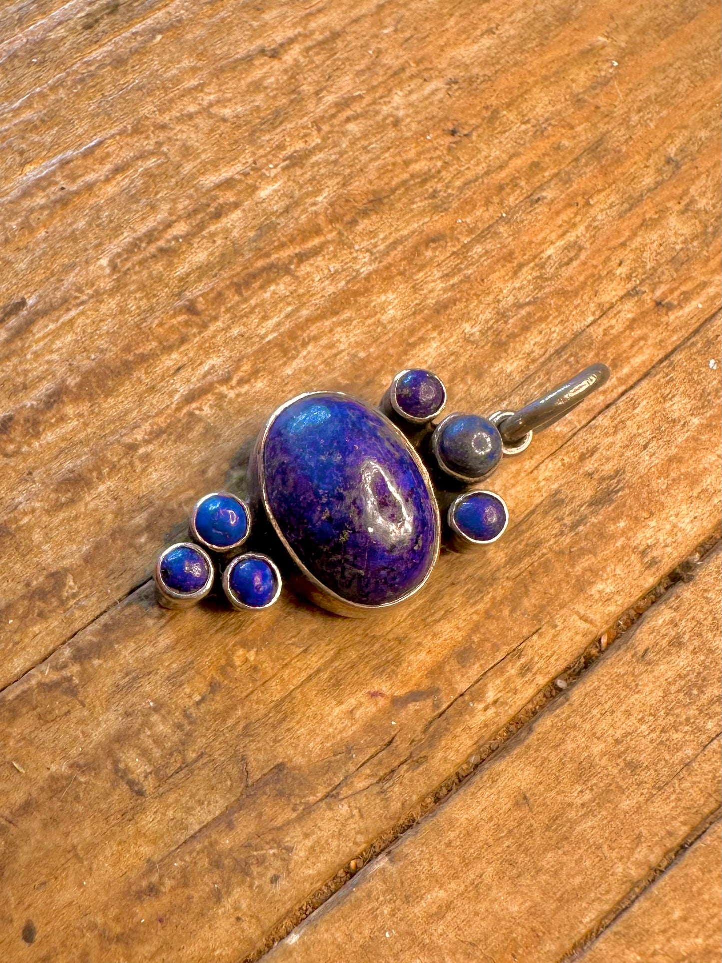 Lapis Lazuli Ornate 925 Sterling Silver Pendant