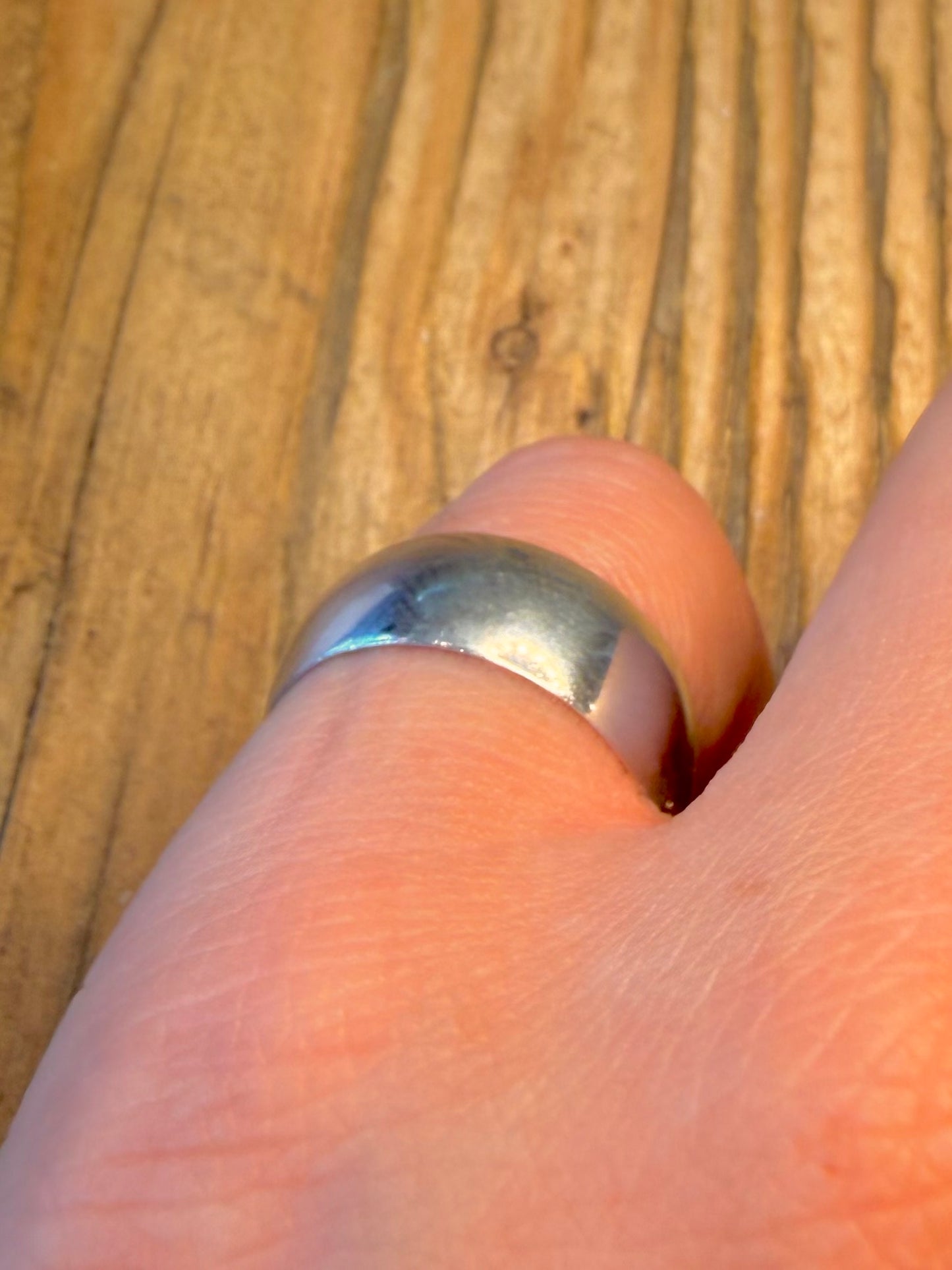 Band 925 Sterling Silver Size P1/2 Ring