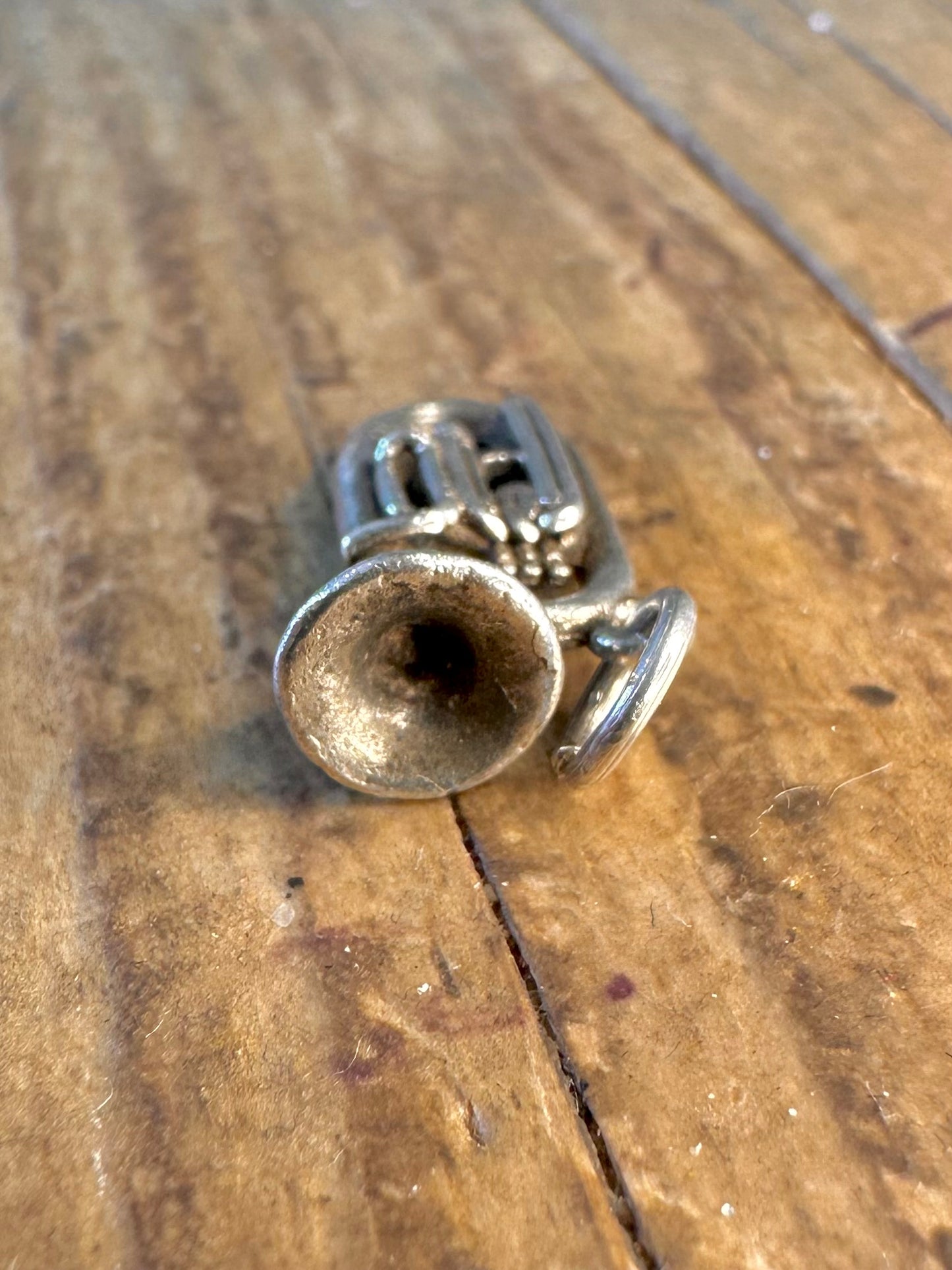Musical Tuba Instrument 925 Sterling Silver Charm Pendant