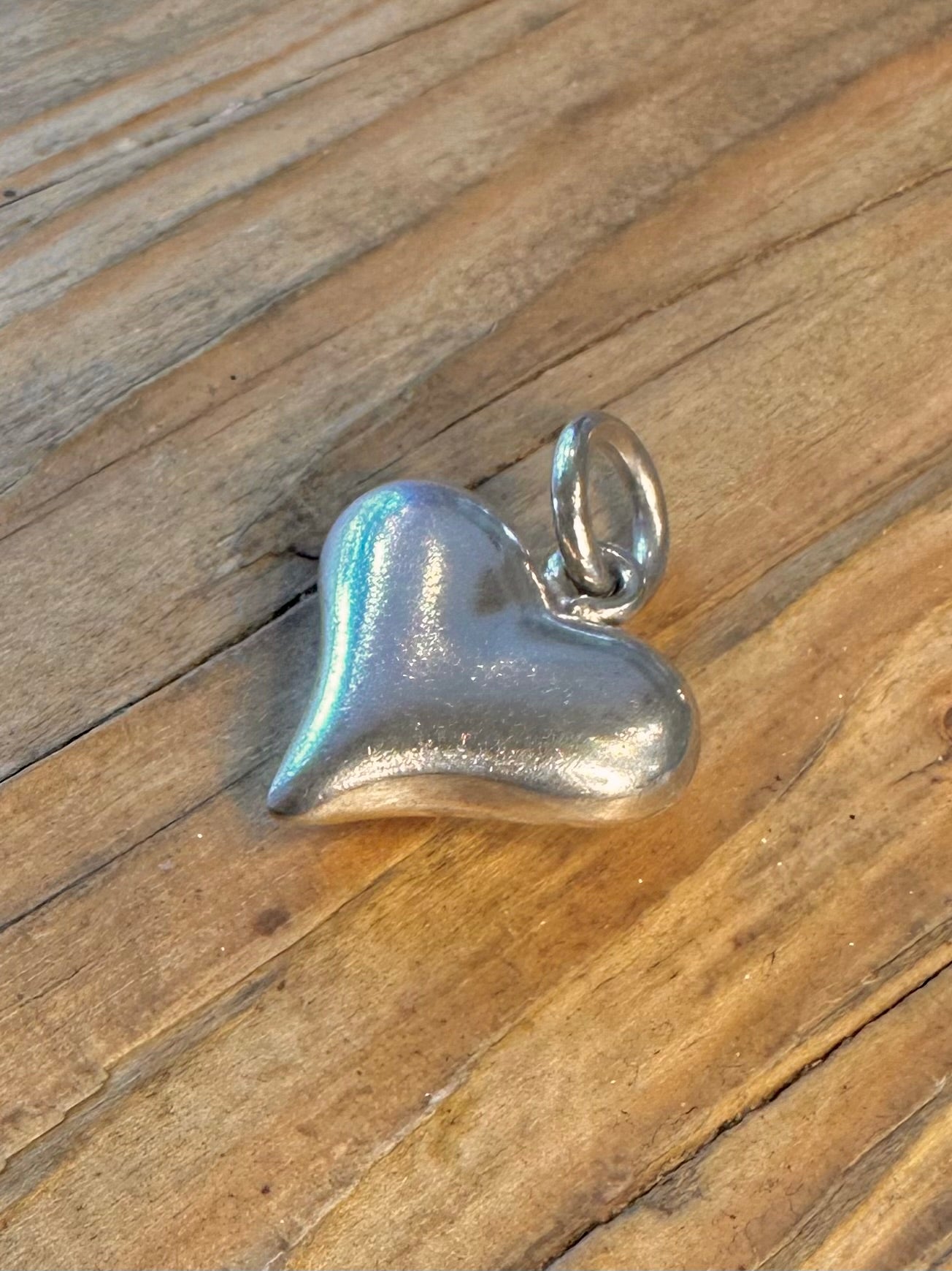 Puff Heart 925 Sterling Silver Pendant