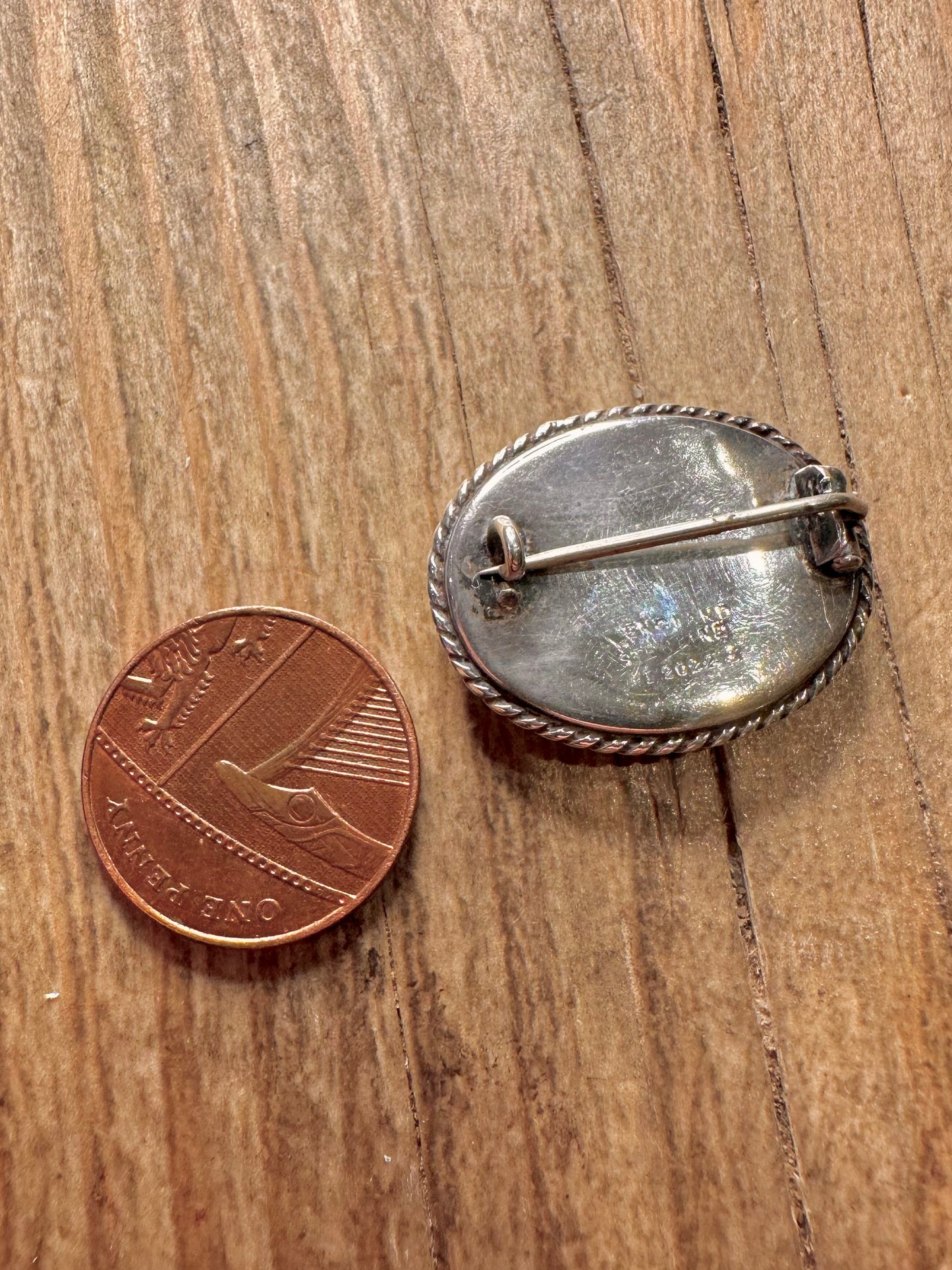 Vintage Thomas Mott Butterfly Labradorite Women 925 Sterling Silver Brooch