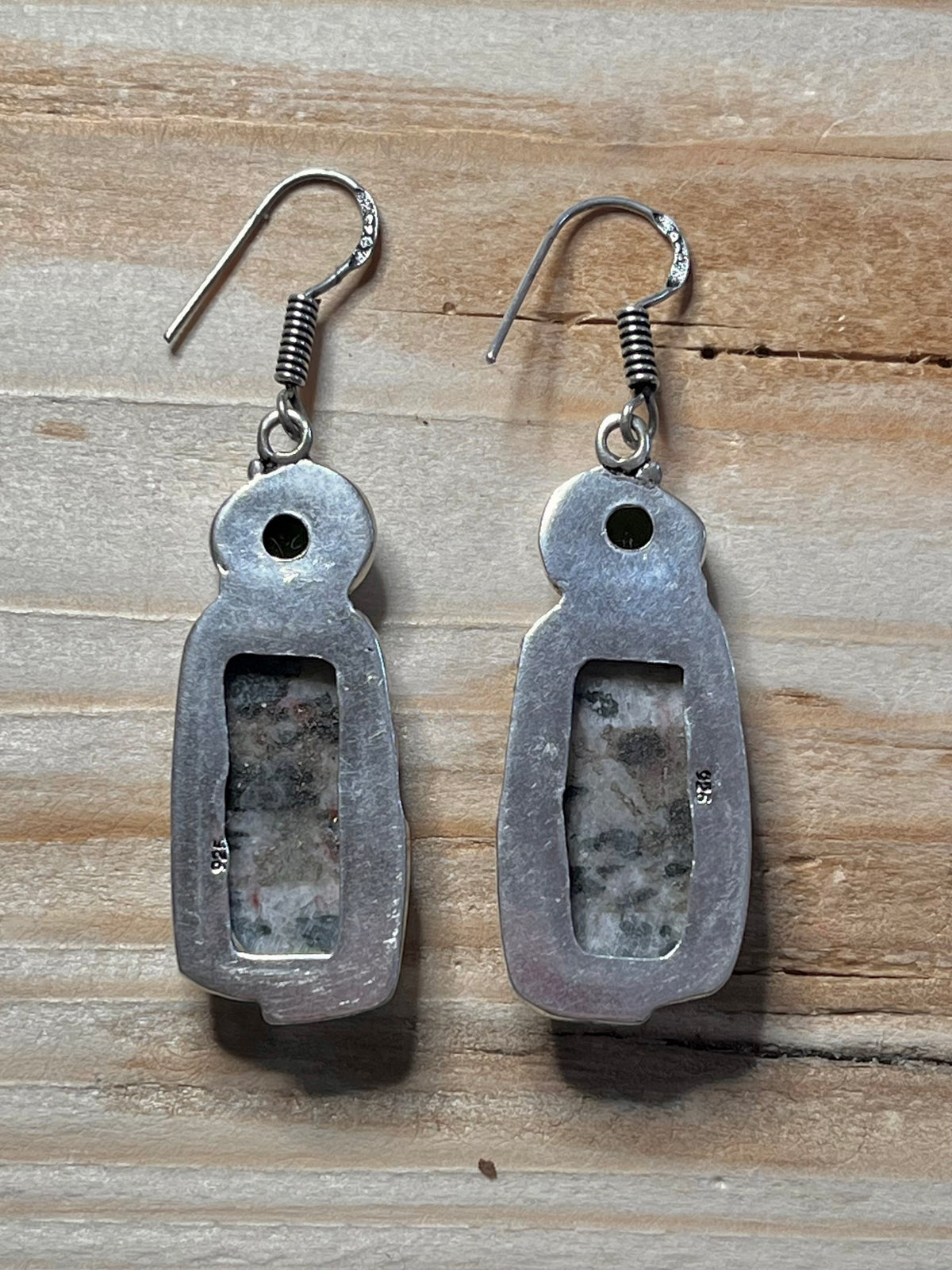 Jasper and Peridot Drop Dangle 925 Sterling Silver Drop Earrings