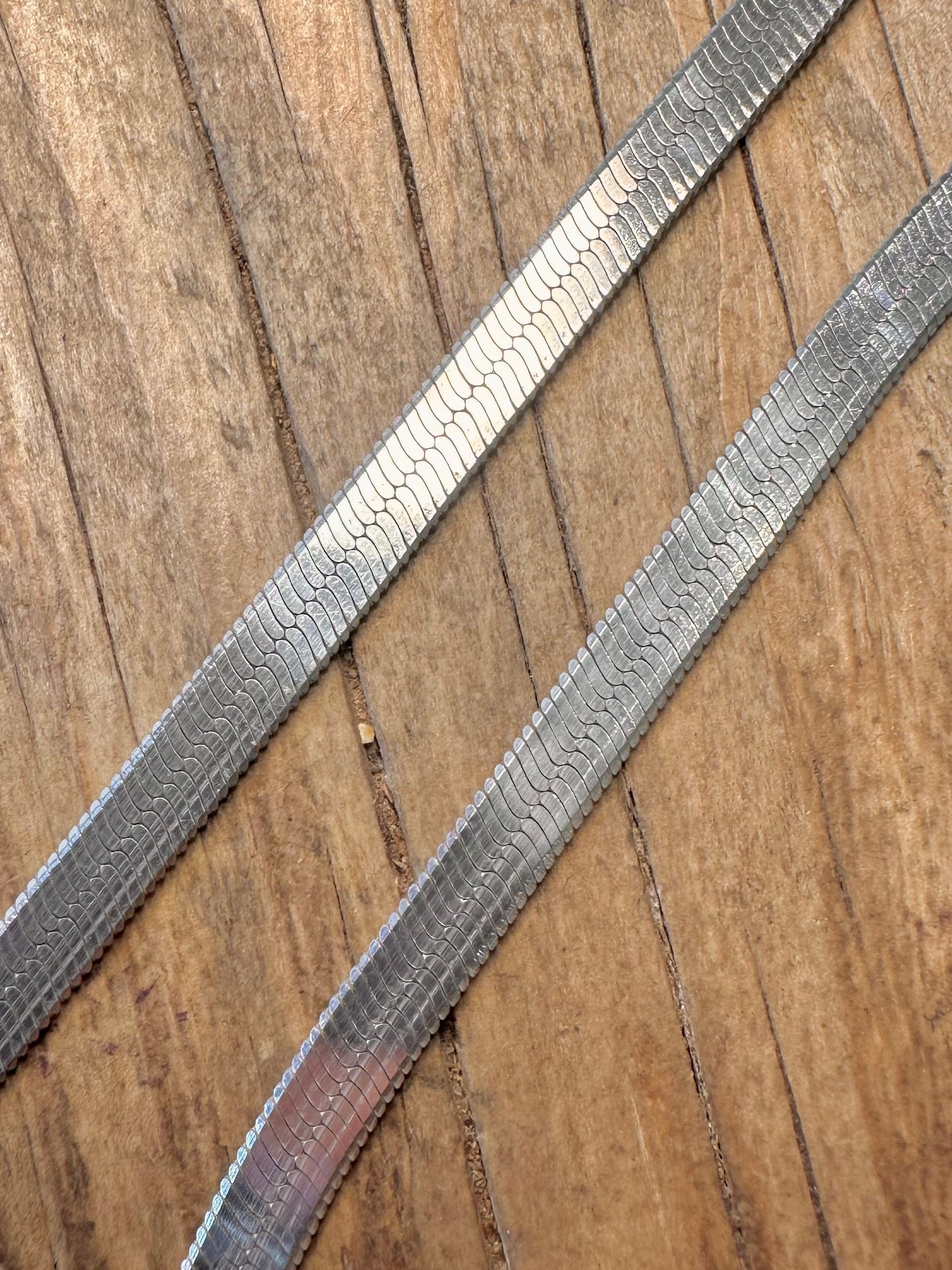 Herringbone Chain Italy 925 Sterling Silver 18 inch Necklace