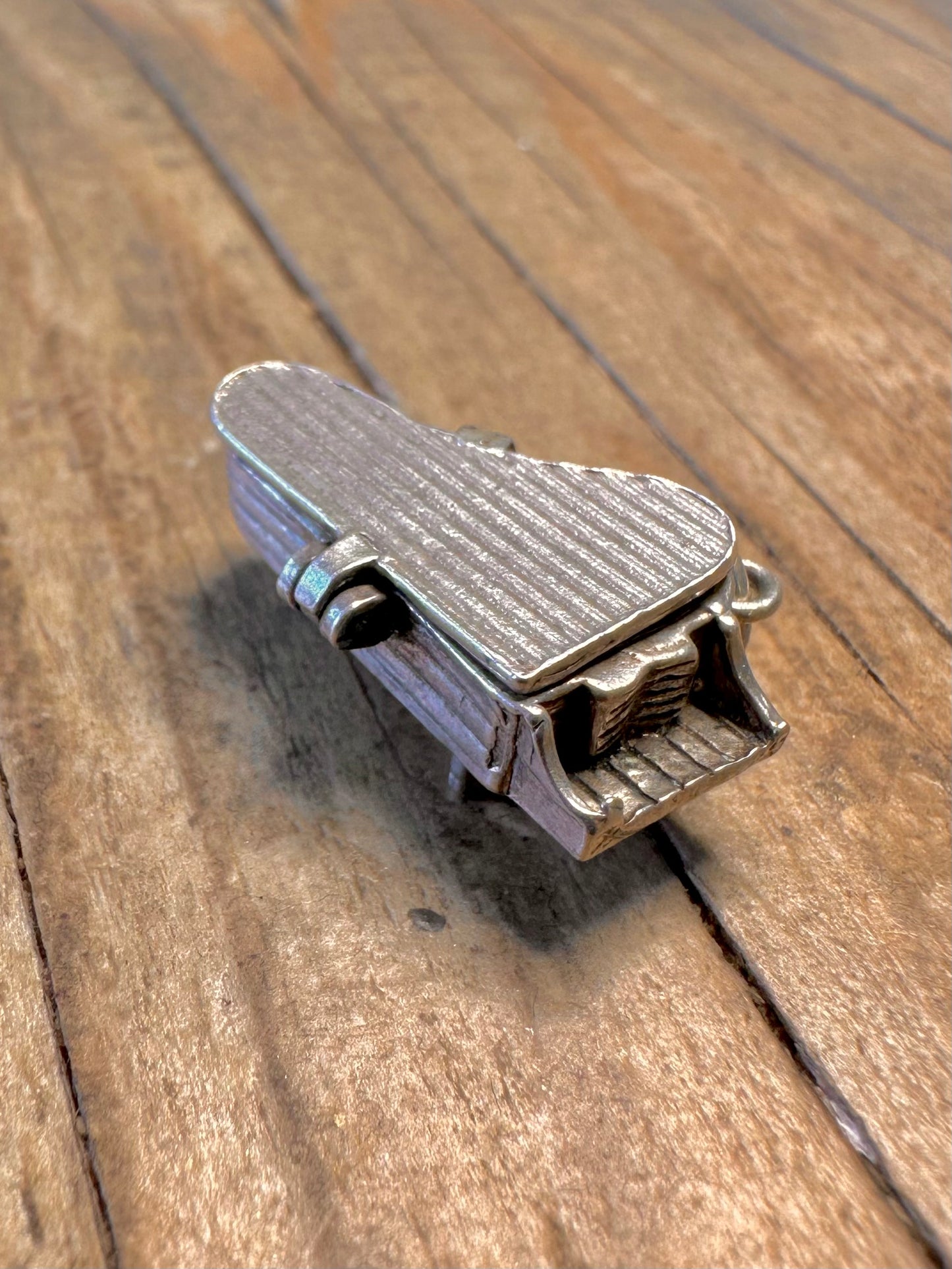 Piano Hinged Opens 925 Sterling Silver Charm Pendant