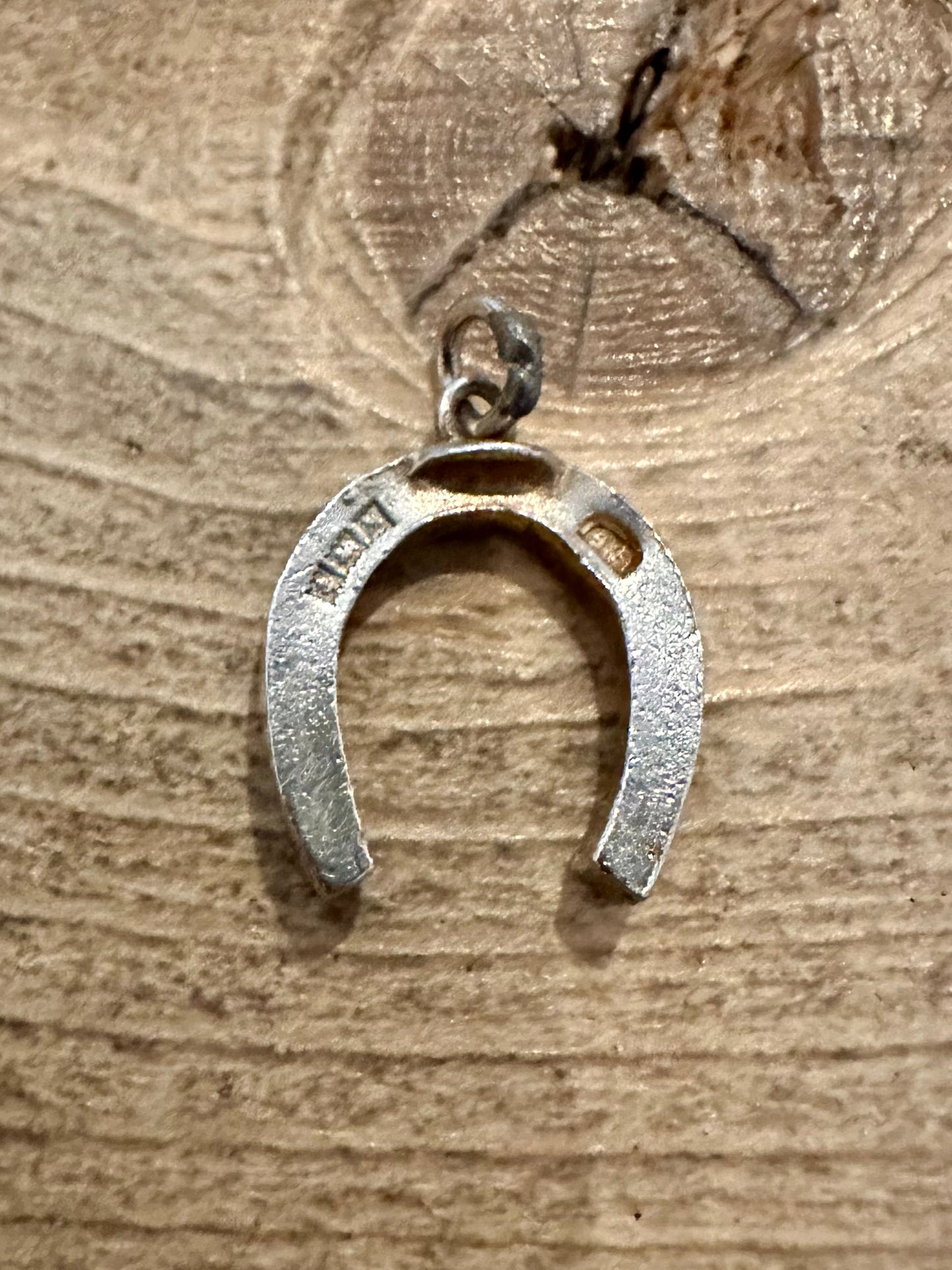 Vintage 1961 Horse Shoe 925 Silver Charm Pendant