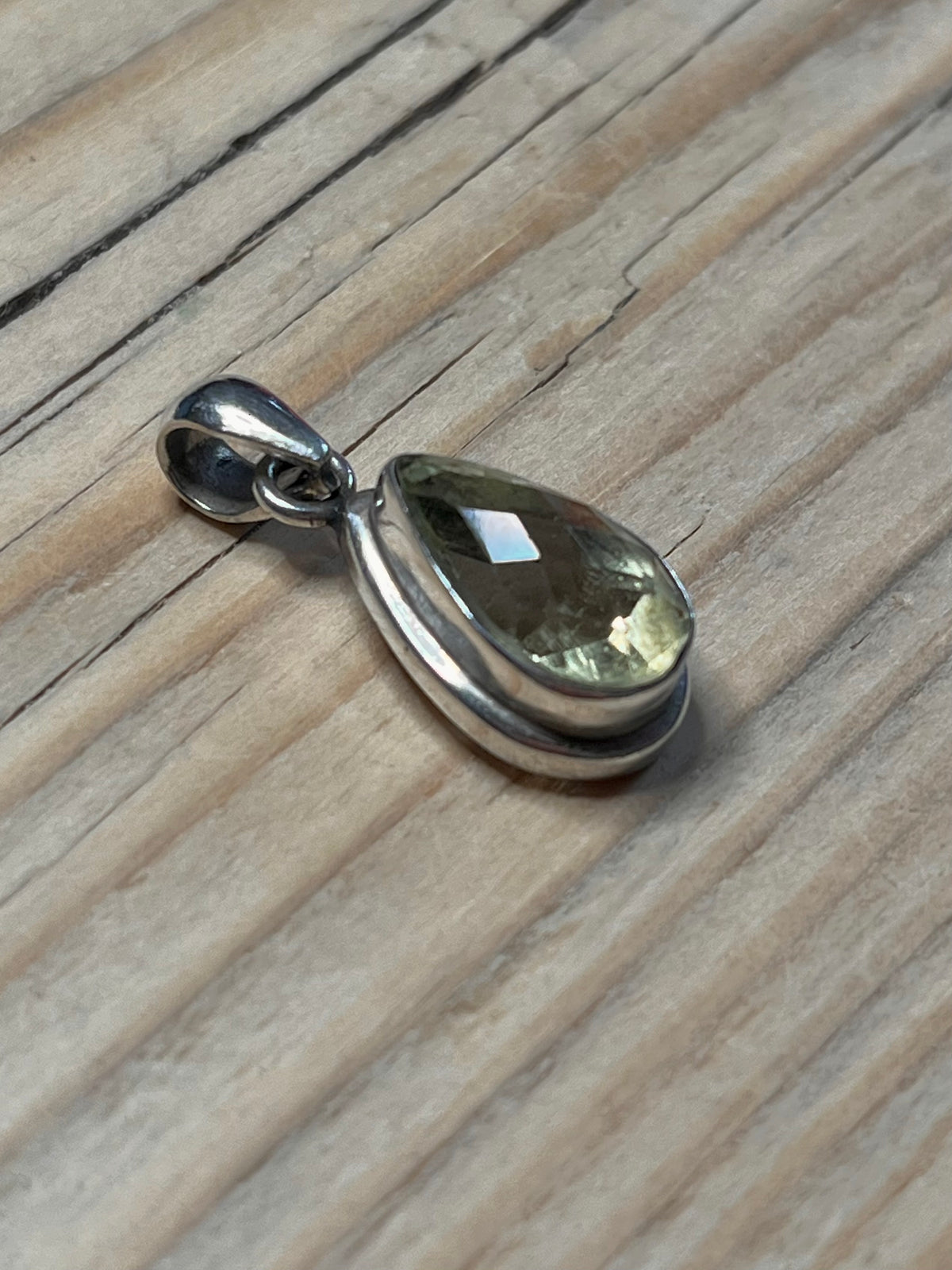 Tear Drop Citrine 925 Sterling Silver Pendant