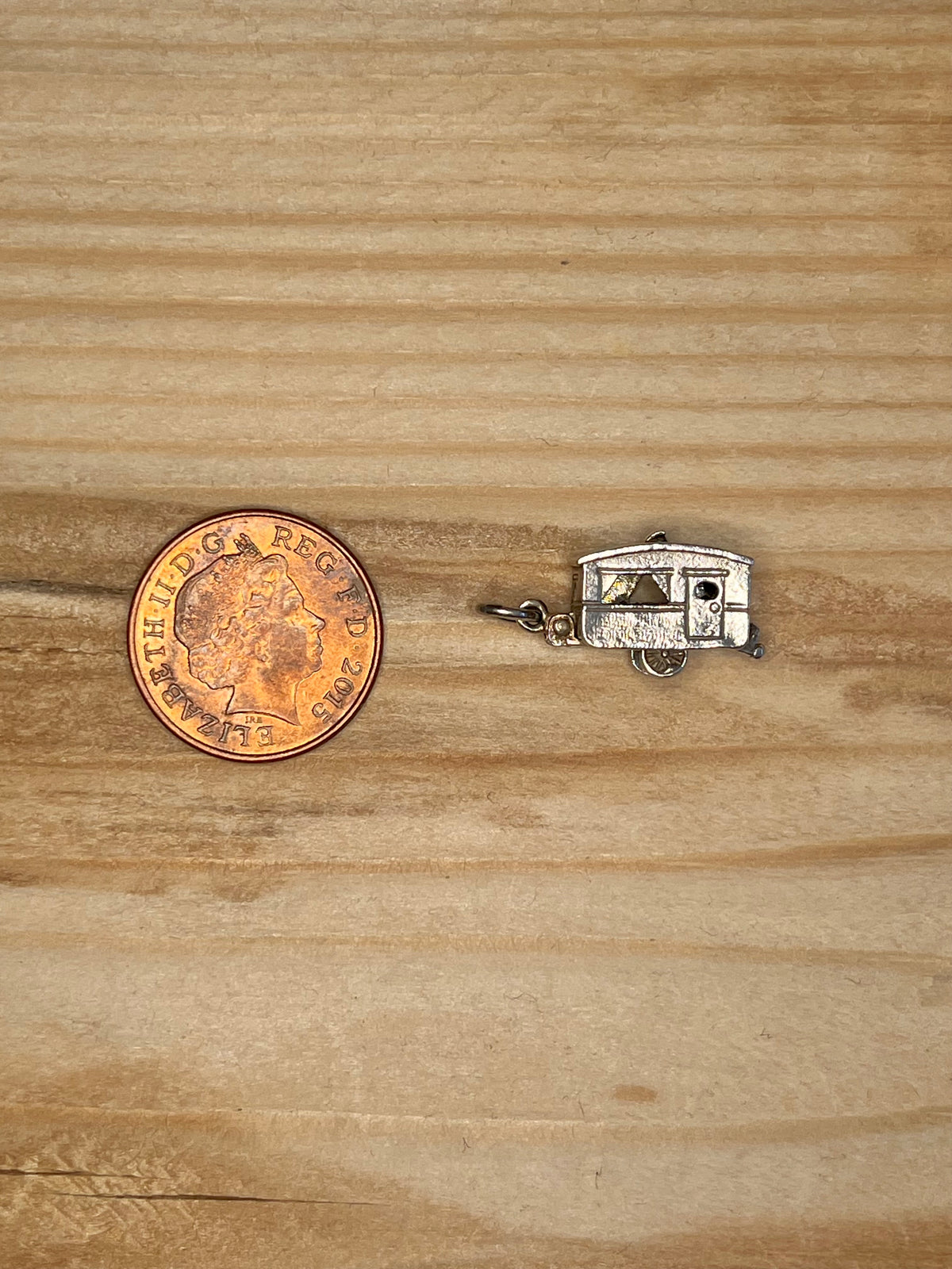 Small Caravan Articulated 925 Sterling Silver Pendant