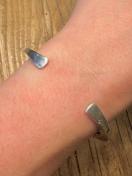 Twisted Heavy Cuff 925 Sterling Silver Bangle
