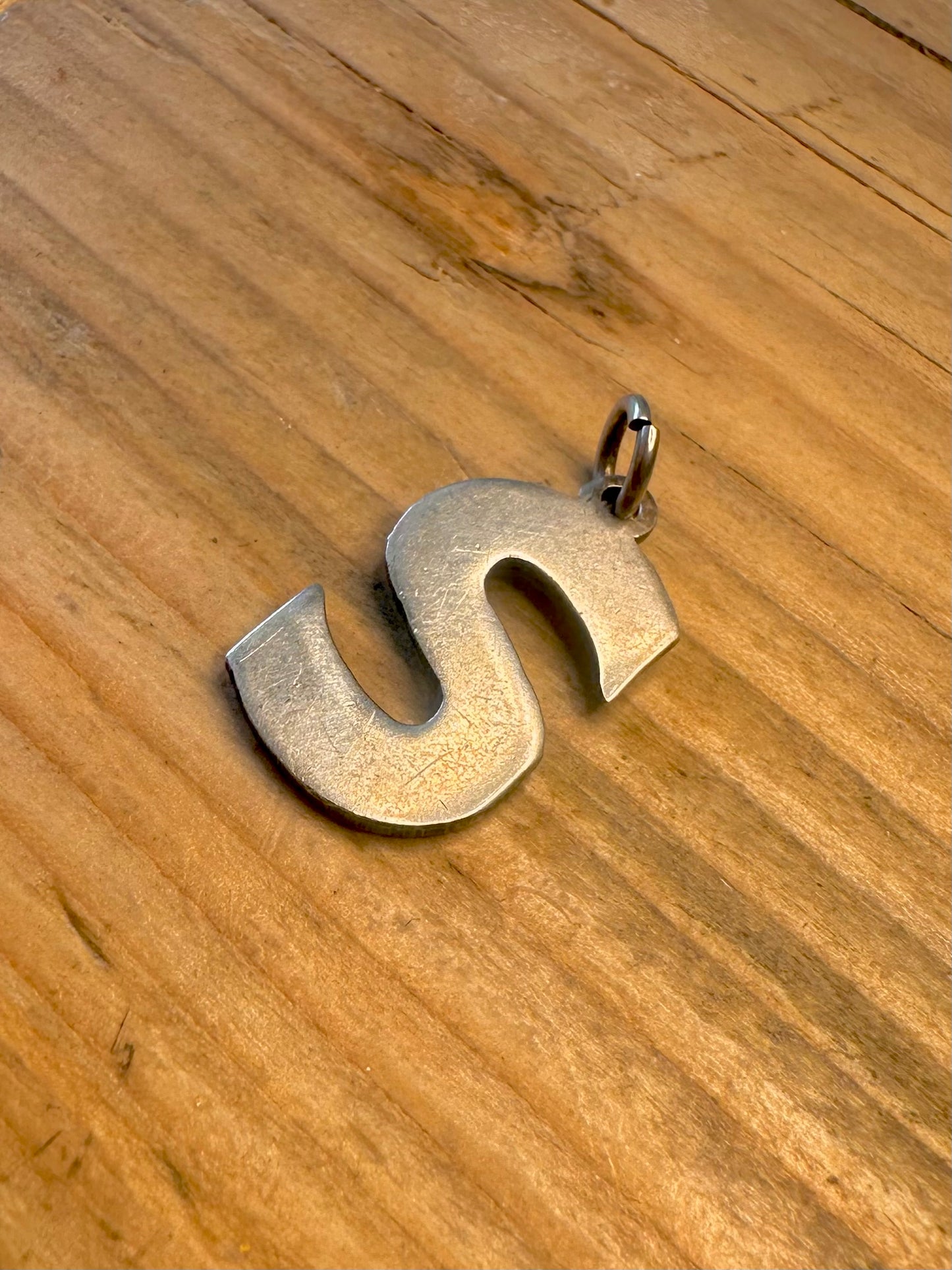 Letter S 925 Sterling Silver Pendant