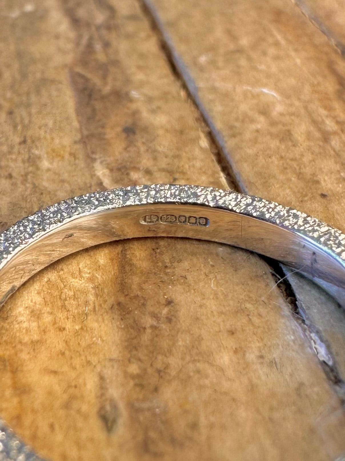 Links of London 2000 Textured Band 925 Sterling Silver Size K Ring