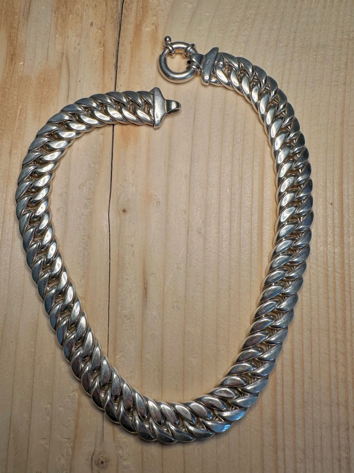 Chunky Curb Chain 925 Sterling Silver 16 inch Necklace