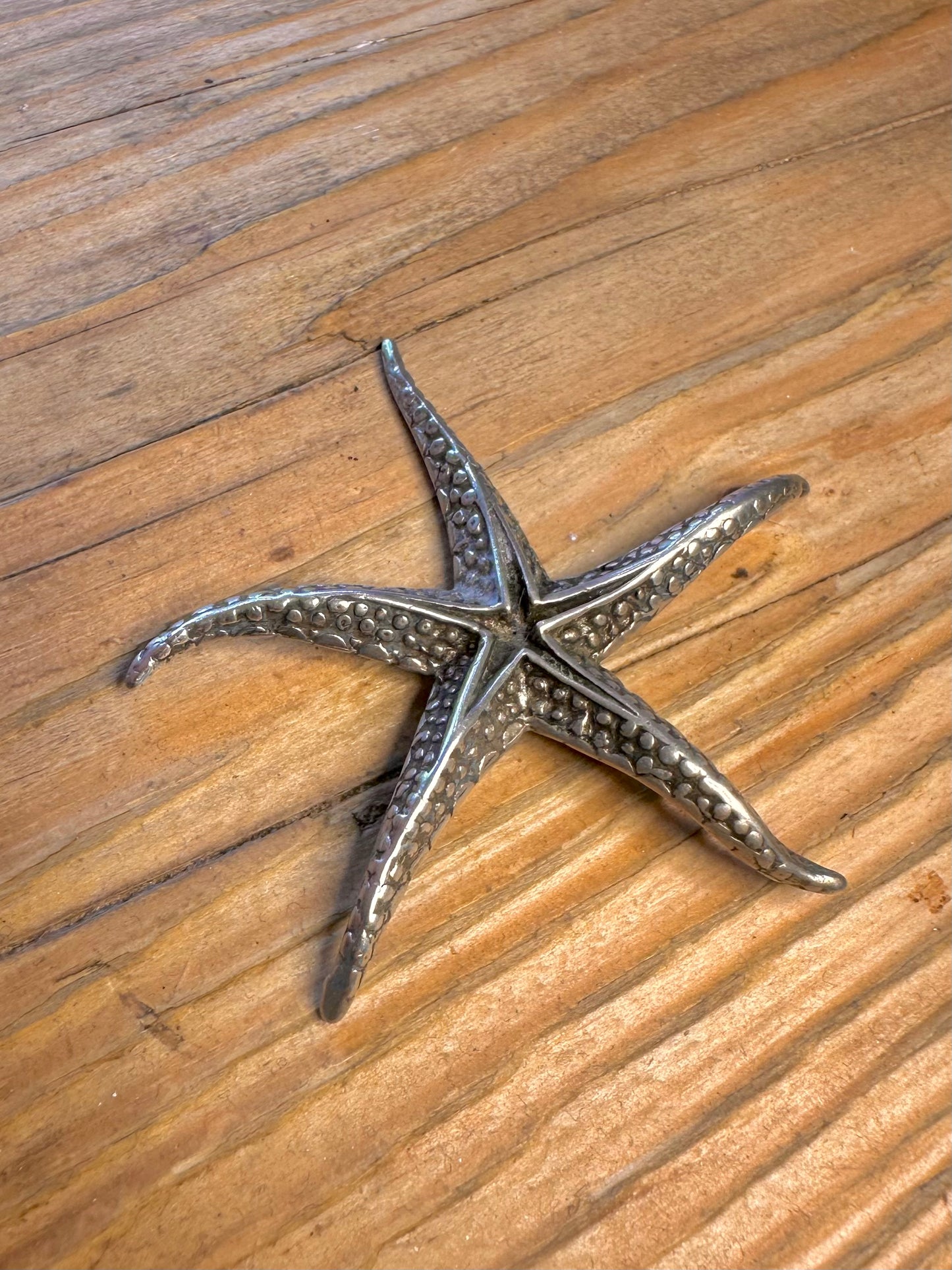 Large Star Fish Detailed 800 Silver Pendant