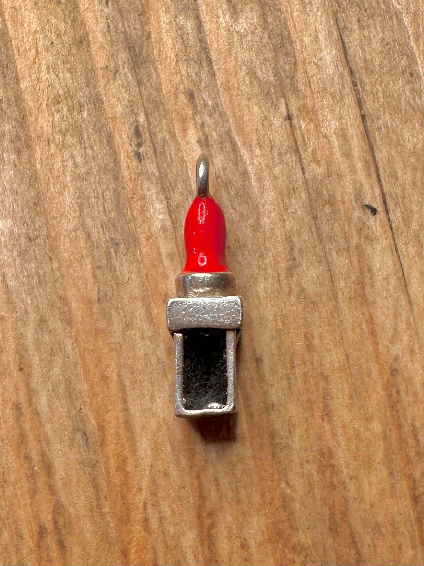 Vintage Lipstick 925 Sterling Silver Charm Pendant
