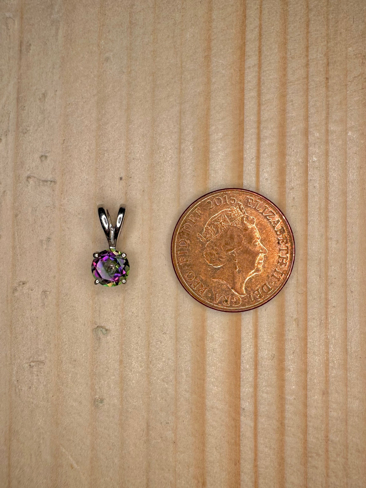 Mystic Topaz 925 Sterling Silver Pendant