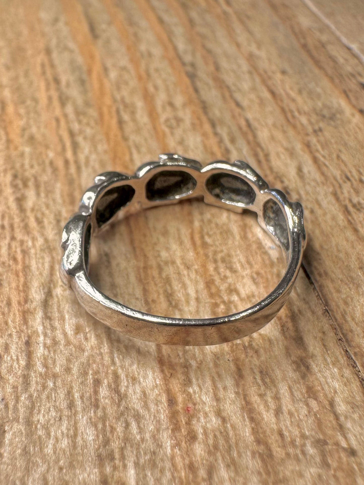 Vintage Elephant 925 Sterling Silver Size L Ring
