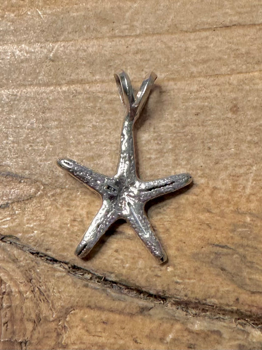 Vintage Starfish 925 Silver Pendant