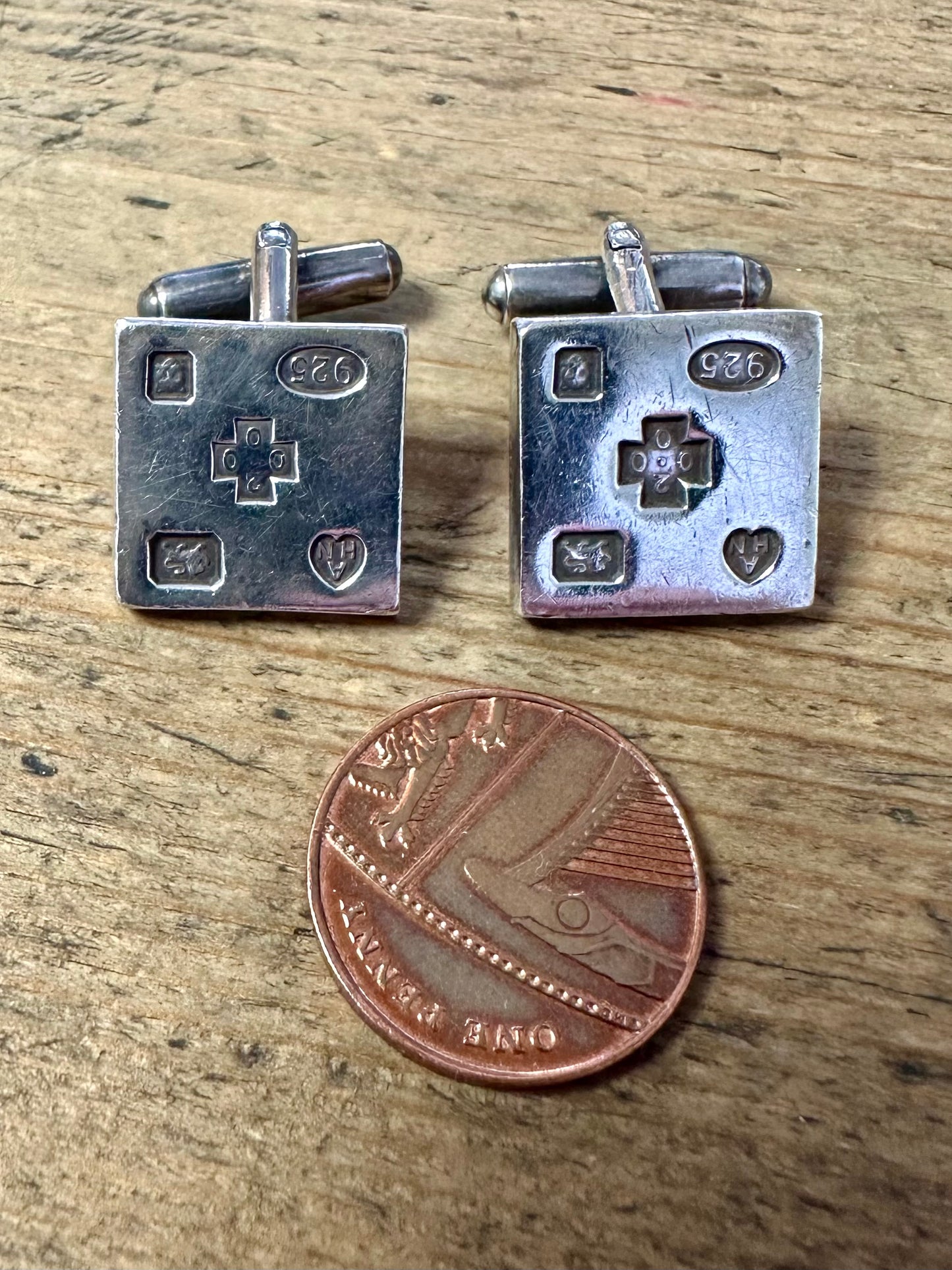 Square 2000 London Cuff Links 925 Silver Collectable