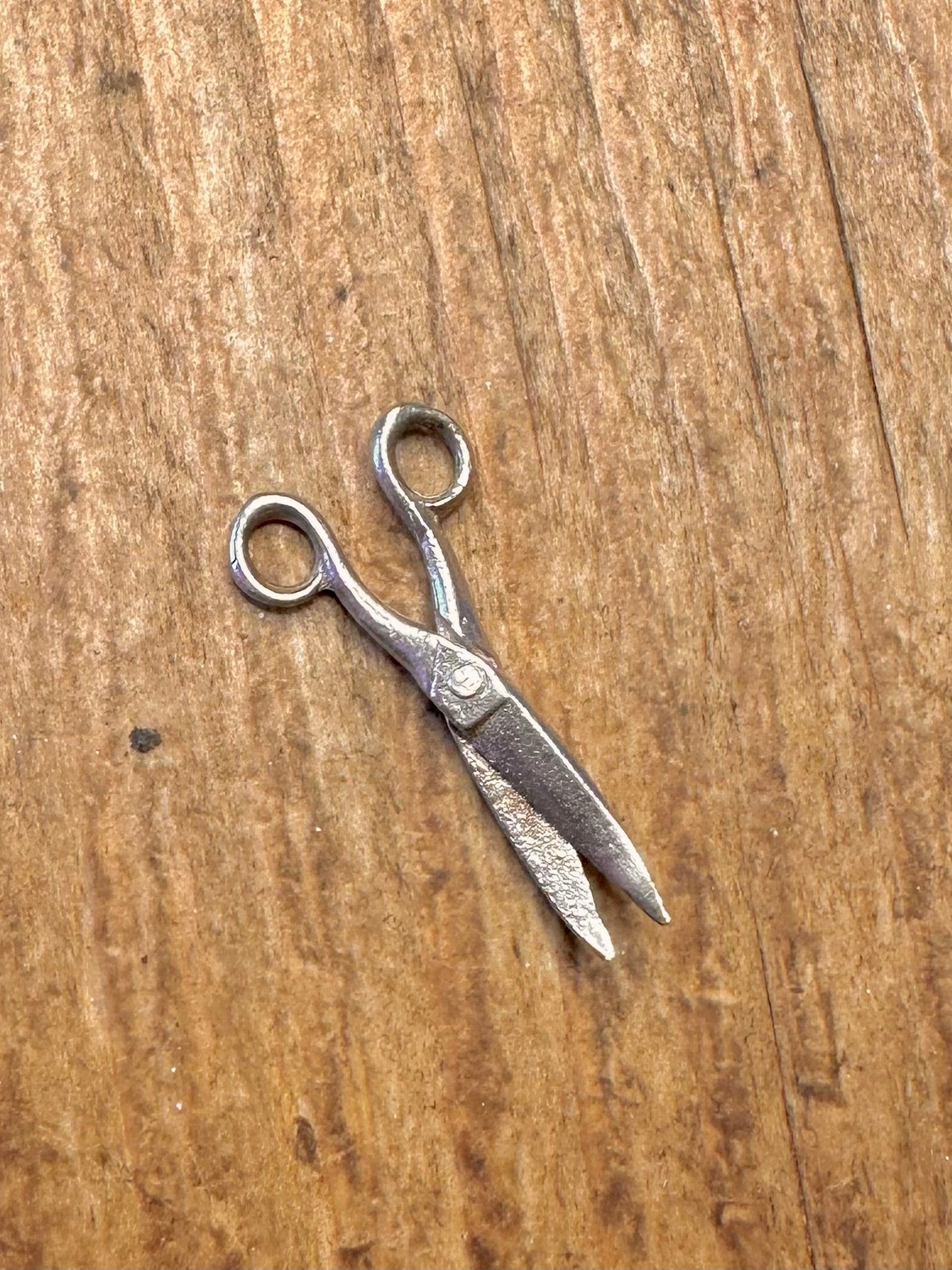 Scissors Articulated 925 Sterling Silver Charm Pendant