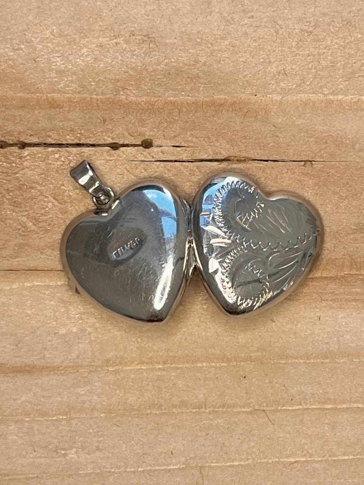 Embellished Heart Locket 925 Sterling Silver Pendant