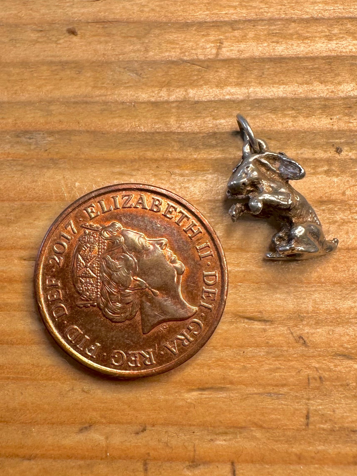 Hare 925 Sterling Silver Charm Pendant