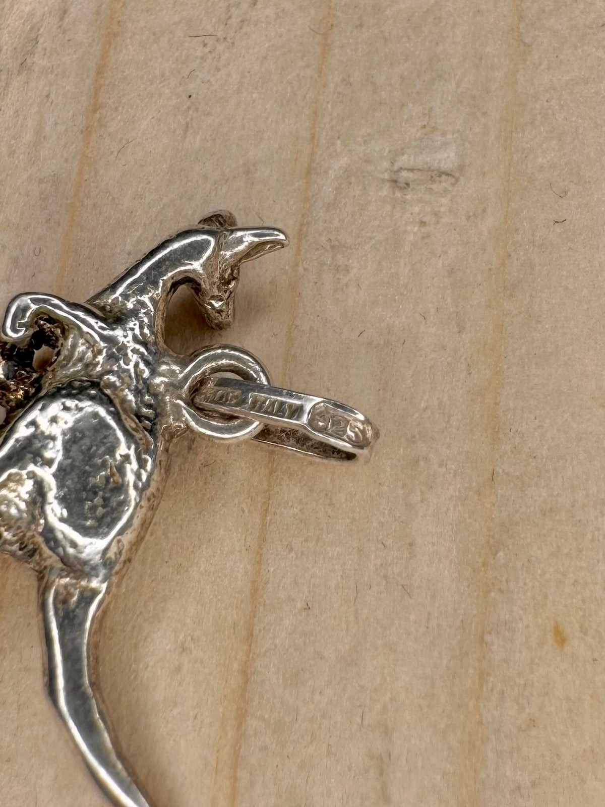 Kangaroo Charm 925 Sterling Silver Pendant