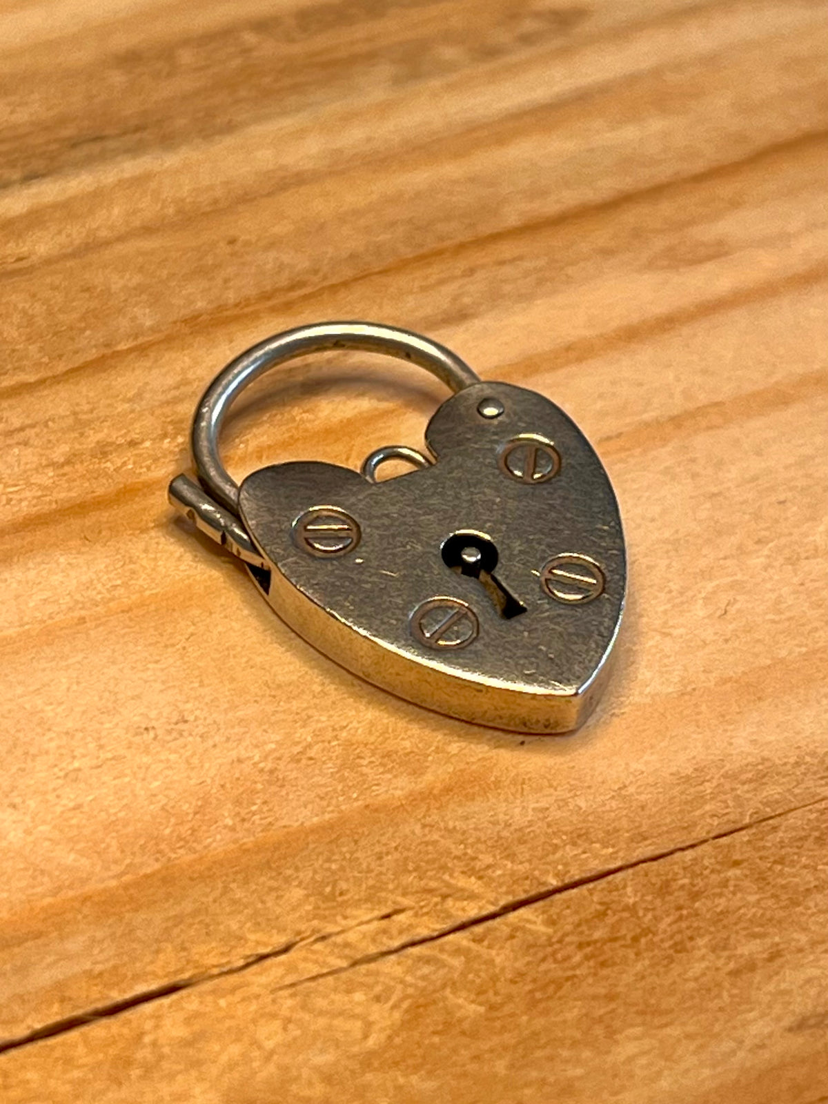 Heart Padlock 925 Sterling Silver Pendant