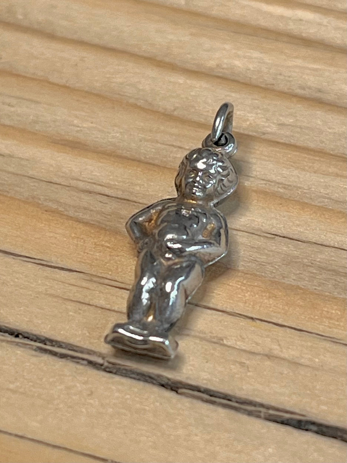 Manneken Pis Statue 925 Sterling Silver Pendant