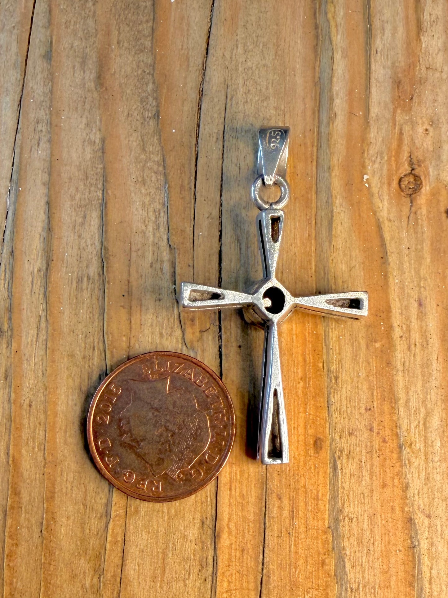 Amethyst Cross 925 Sterling Silver Pendant