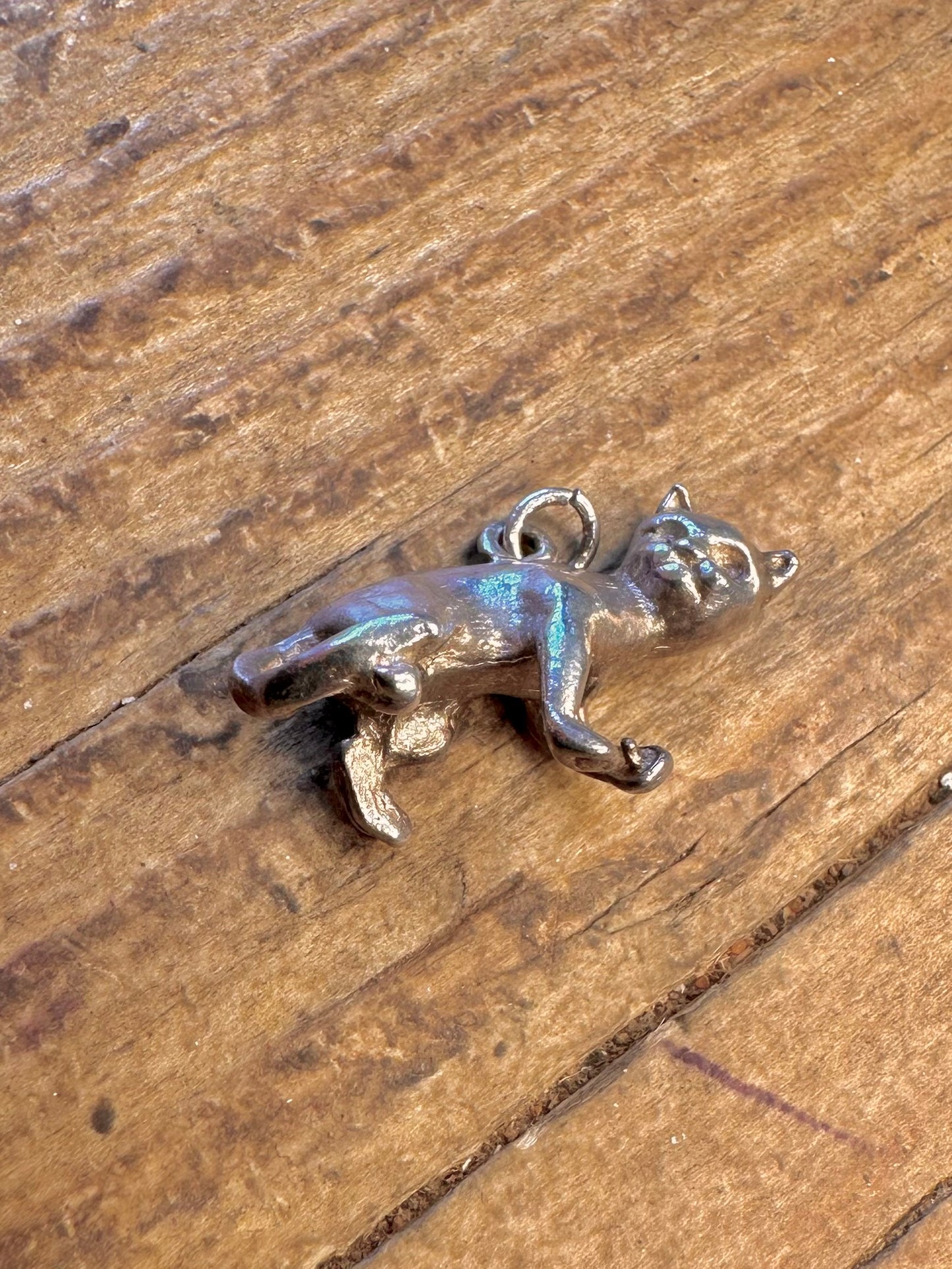 Cat 925 Sterling Silver Charm Pendant