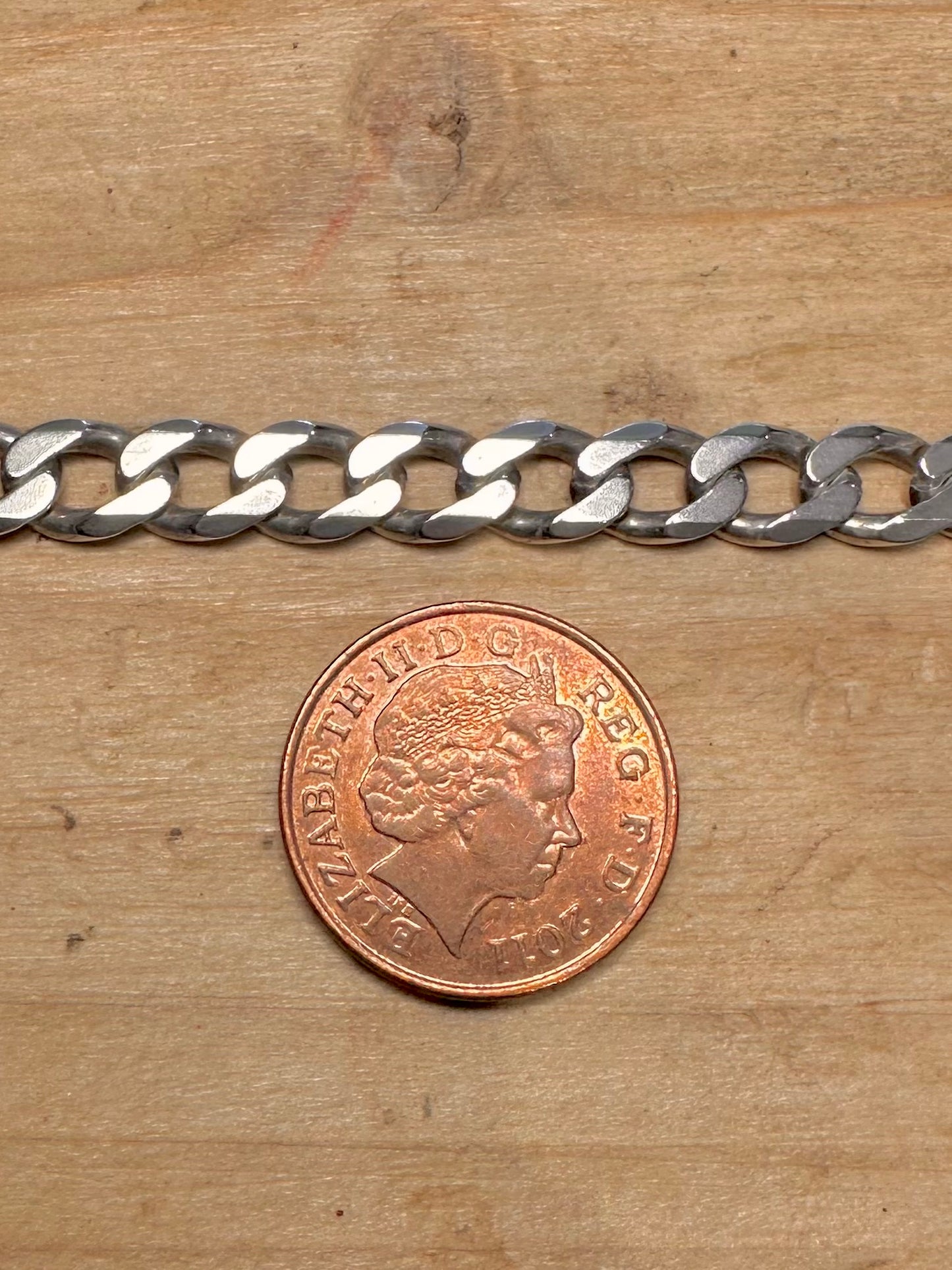 Vintage Cub Chain 925 Silver 20.5 inch Necklace