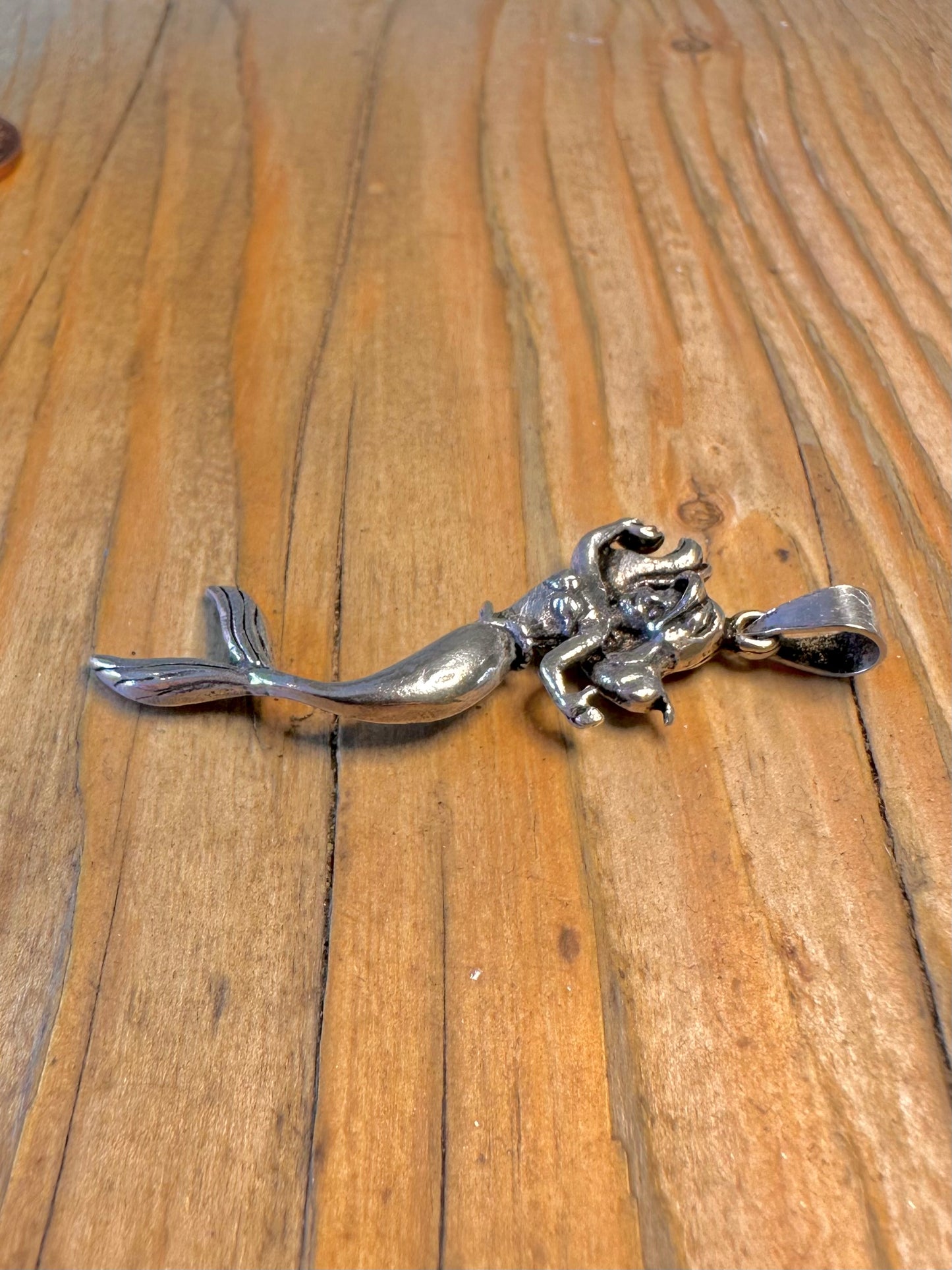 Mermaid Oxides Style 925 Sterling Silver Pendant