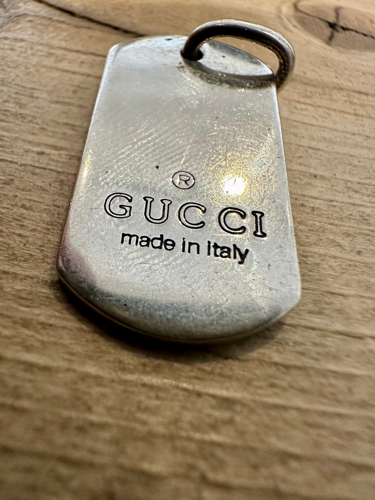 Gucci Tag 925 Silver Pendant