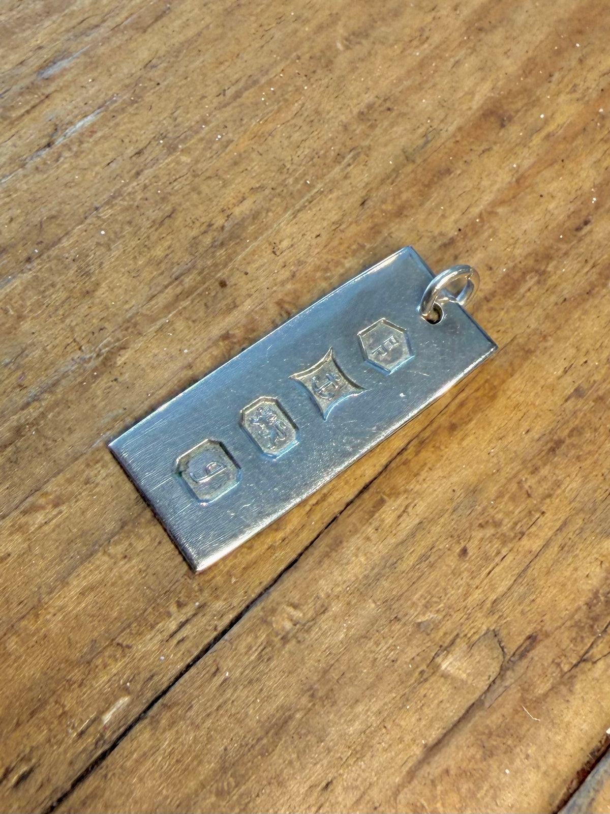 Ingot 1978 Maker RP Birmingham 925 Sterling Silver Pendant