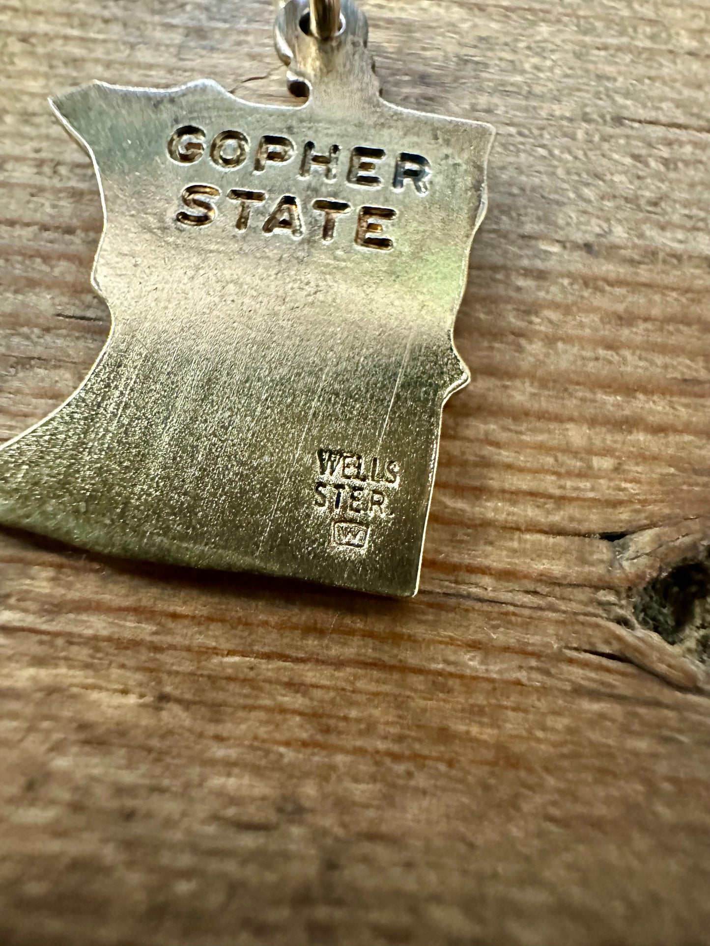 Vintage Minnesota Gold on 925 Silver Pendant