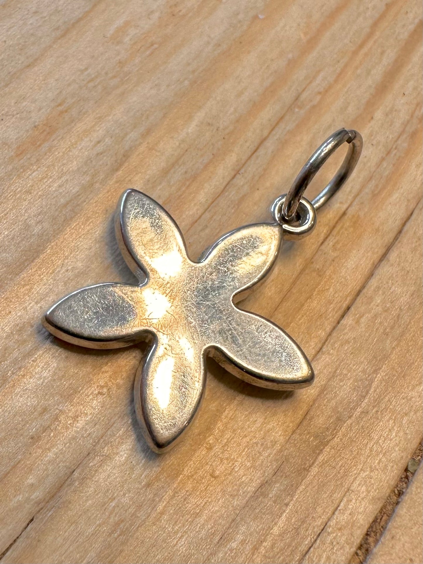 Modern Flower 925 Silver Pendant