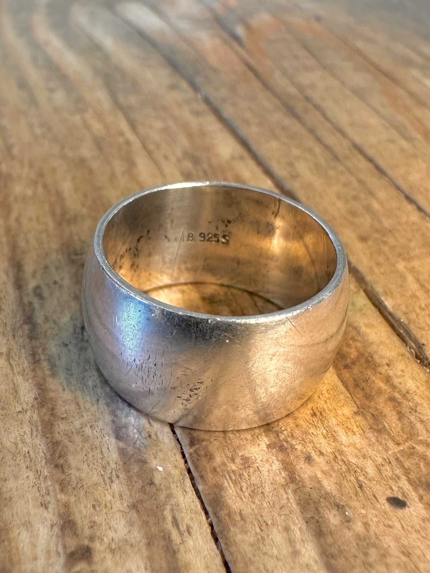 Breiter Bandmarker NB 925 Sterlingsilber Größe K Ring