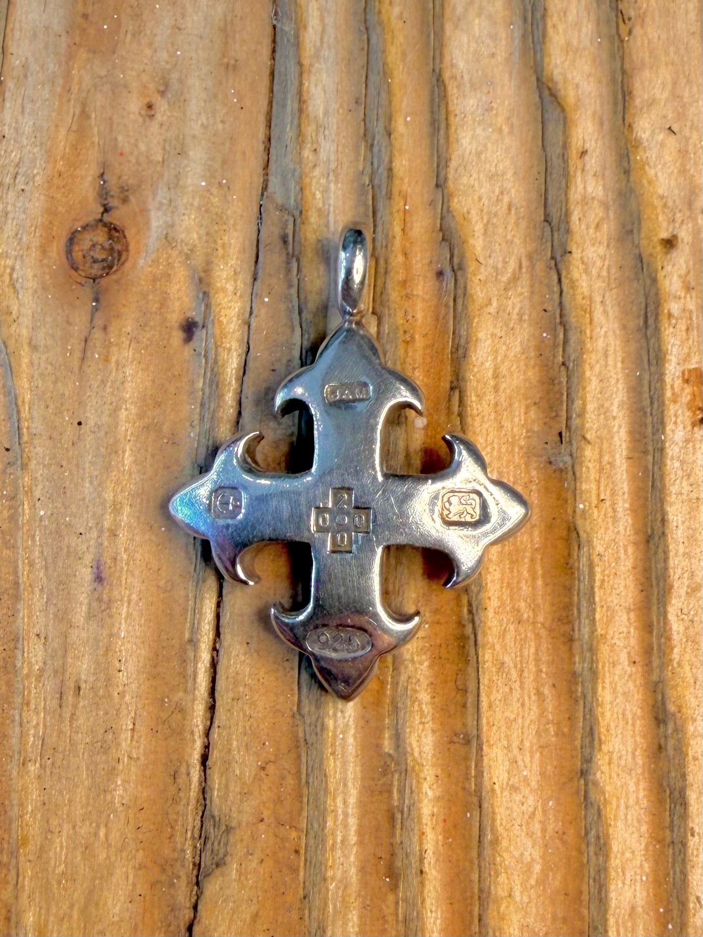 Ingot Cross 2000 Maker JAM Birmingham 925 Sterling Silver Pendant