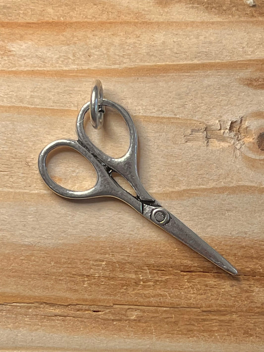 Large Scissors 925 Sterling Silver Pendant