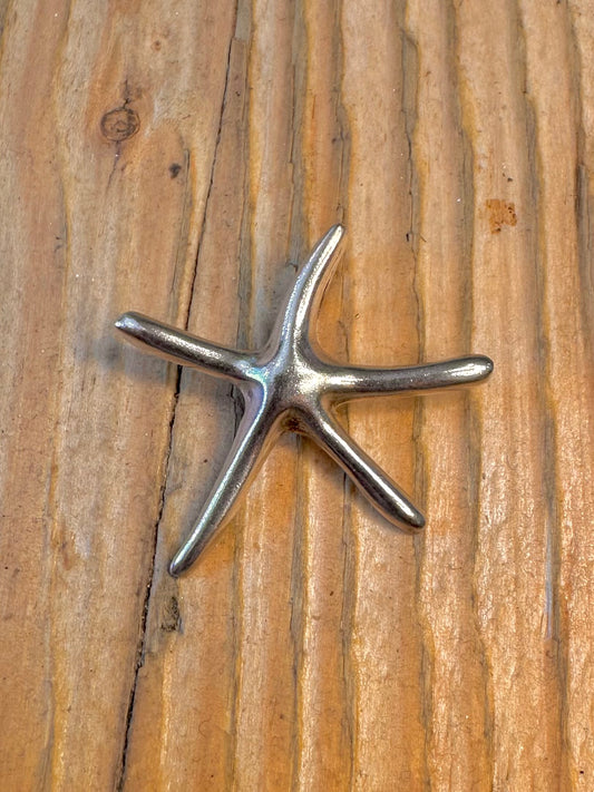 Abstract Starfish 925 Sterling Silver Pendant