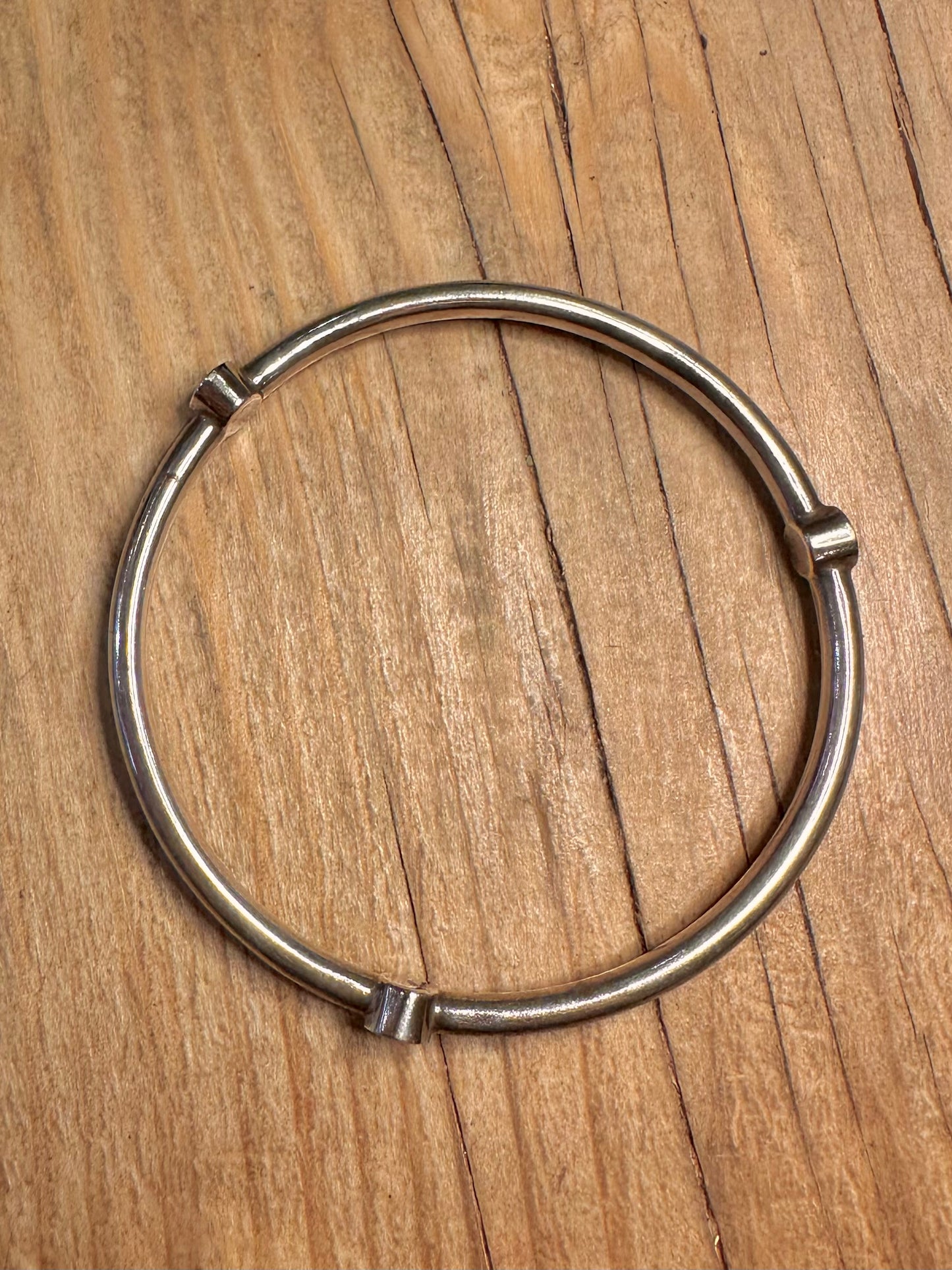 Vintage Carnelian 925 Sterling Silver Bangle