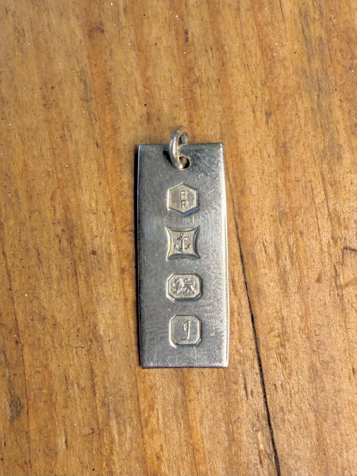 Ingot 1978 Maker RP Birmingham 925 Sterling Silver Pendant