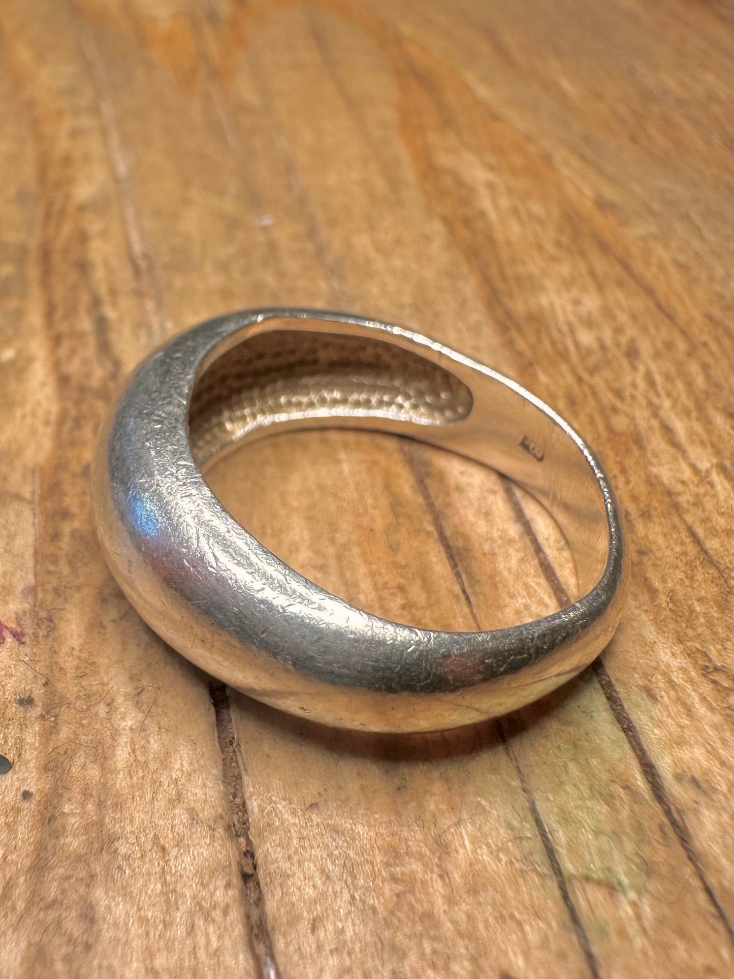 Modern Dome 925 Sterling Silver Size O Ring