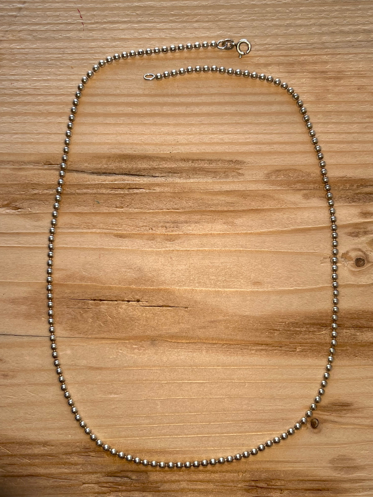 Ball Chain 925 Sterling Silver 18 Inch Necklace