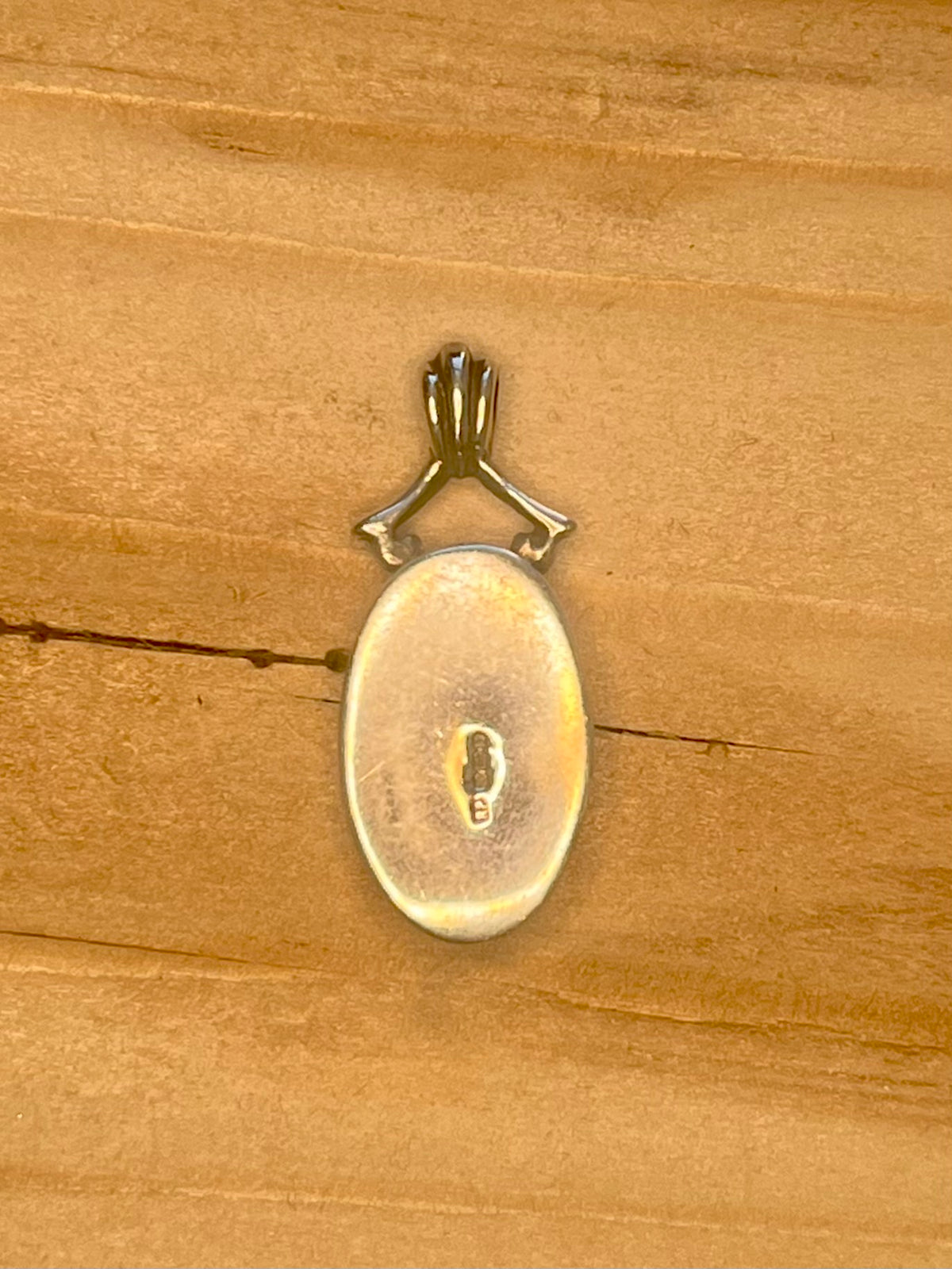 Tigers Eye Oval 925 Sterling Silver Pendant