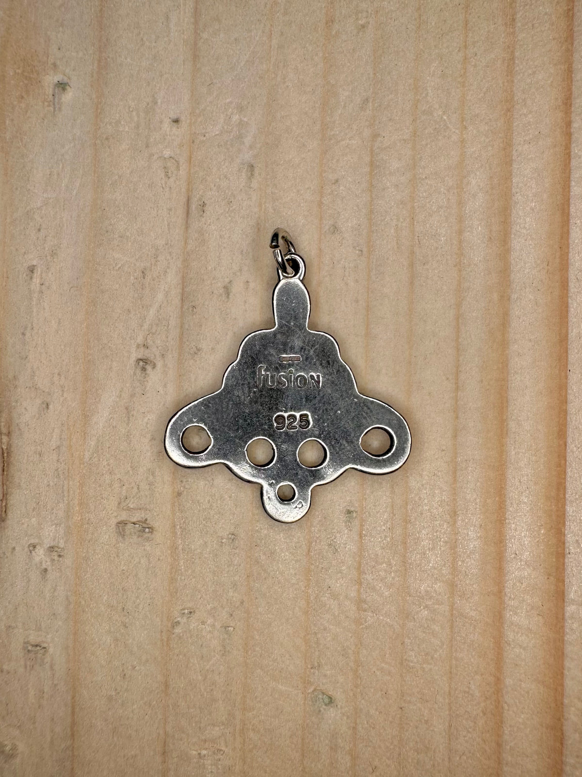 Abstract Loop & Scroll 925 Sterling Silver Pendant