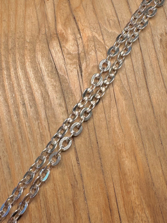 Modern Cable Chain 925 Sterling Silver 18 inch Necklace