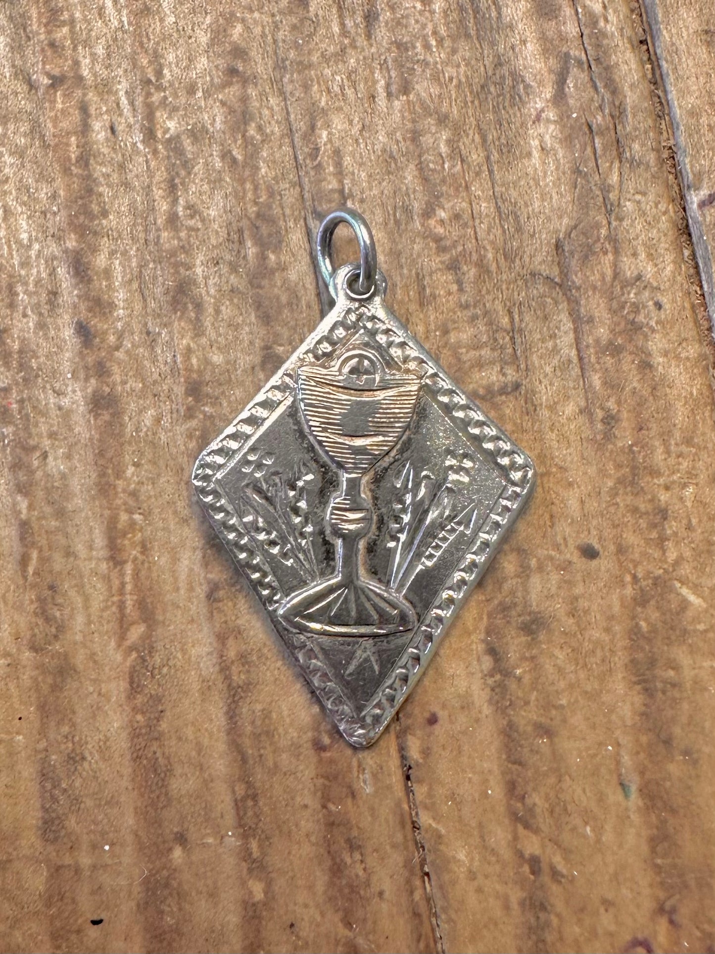 Irish 1961 Chalice Gold Plate on 925 Sterling Silver Pendant