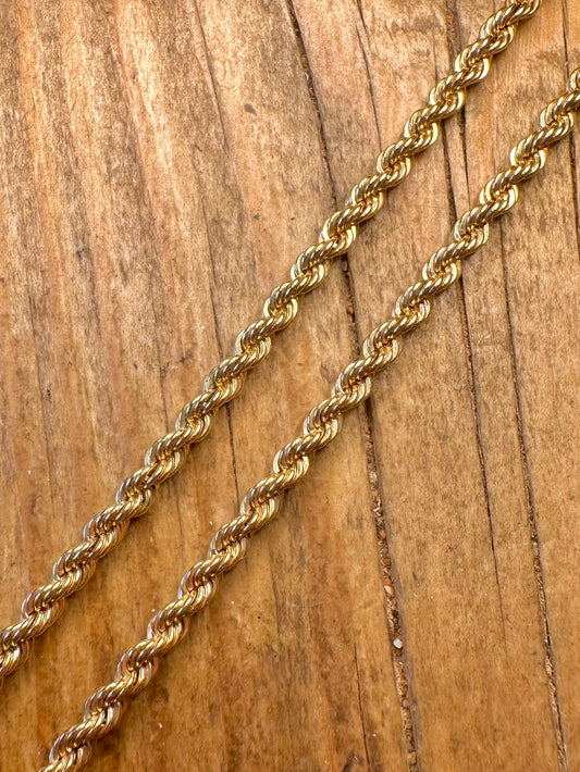 9ct Gold Rope Chain Sheffield 18 inch Necklace